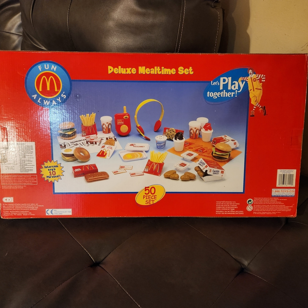 New Rare 2001 McDonald's 50 Piece Play Mealtime Set - Picture 9 of 12
